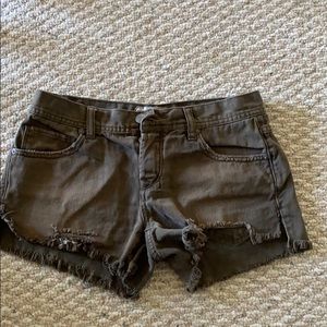 Free People denim shorts